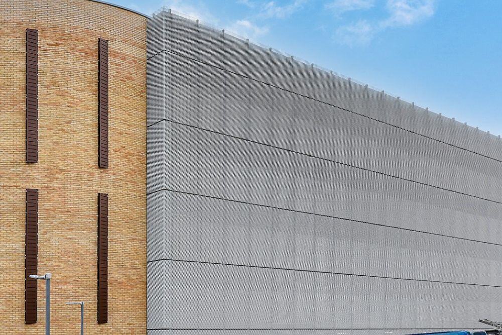 Architectural Mesh Nebula Panel Façade System Maple Façades